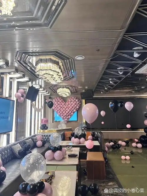 ktv 包厢内生日布置,惊喜布置