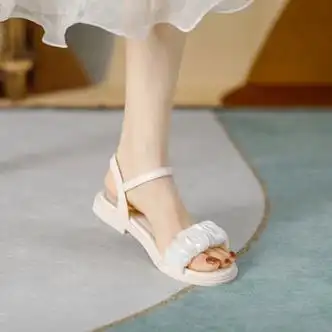 女士凉鞋>卓诗尼(josiny)>卓诗尼平底凉鞋女温柔风女款夏新款舒适软底