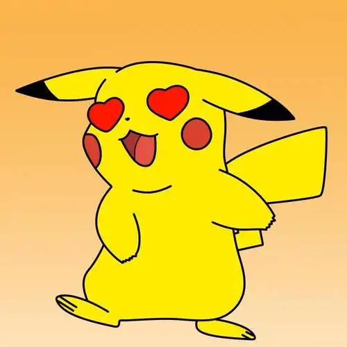 黄色皮卡丘系列可爱手绘头像,卡通头像图片-回车桌面