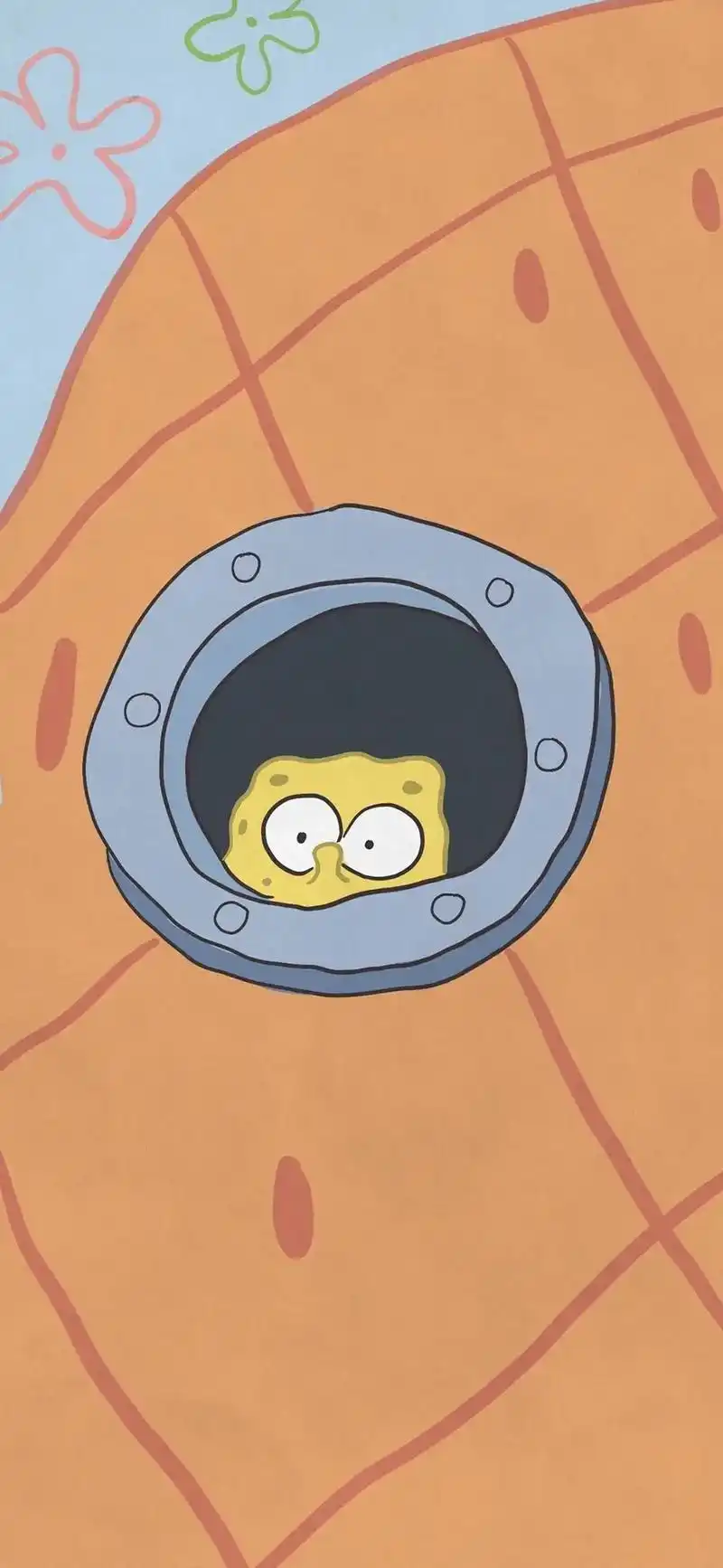 #可爱背景图 #卡通壁纸 海绵宝宝的快乐谁不想拥有#海绵宝宝 - 抖音