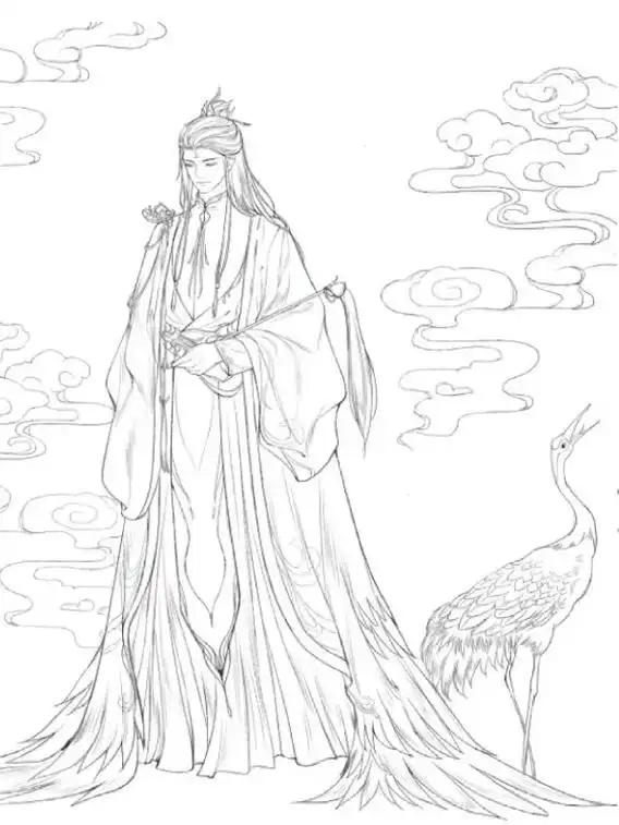 古风人体线稿画法.#ipad绘画 #零基础 - 抖音