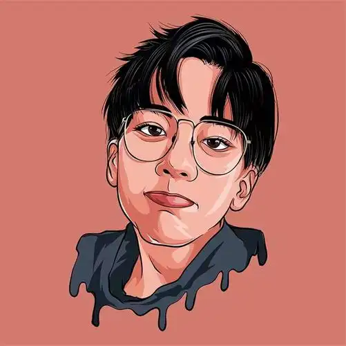 手绘头像小玲儿手绘专属定制头像男2022最新款