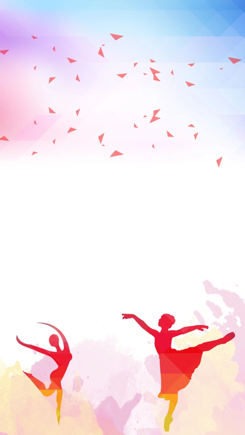 蓝色渐变舞蹈培训班h5背景素材