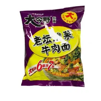 今麦郎老坛酸菜牛肉面袋118g