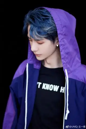 是一种色彩层次很鲜明的挑染,两种色彩一明一暗交替出很强的线条感