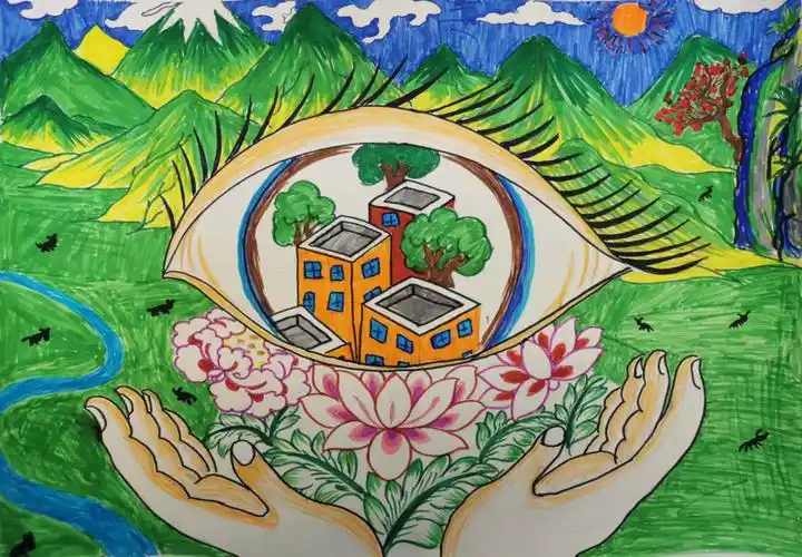 争当爱眼小卫士 小学生爱眼护眼主题绘画简单好看 - 智慧妈咪网