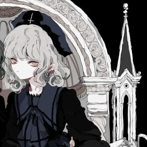 暗黑系动漫小仙女闺蜜头像安慰你的痛保护着你从始至终