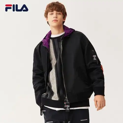 filaxmihara斐乐联名男士运动外套2021春季新款连帽梭织外套男