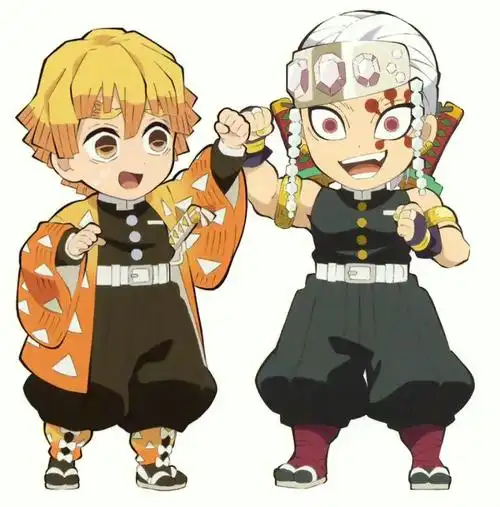 鬼灭之刃q版小可爱他家一起来击爪