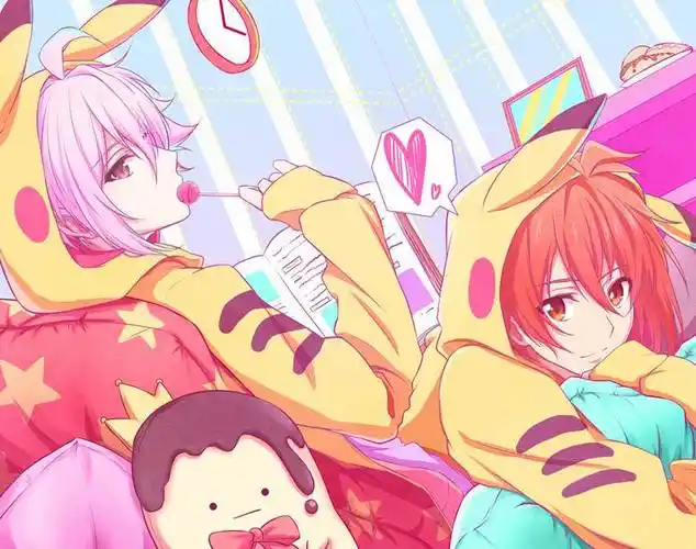 ピカチュウパーカー天陆|福沢ユ吉的idolish7偶像星愿插画图片