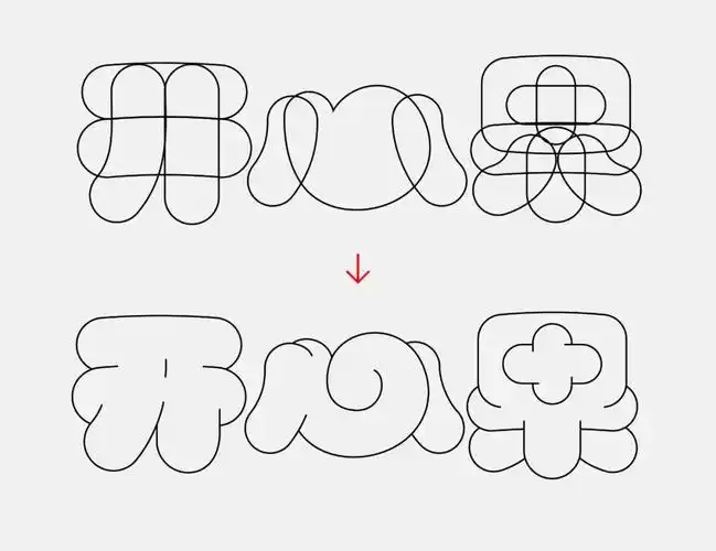 字体教程8个案例教你可爱的胖胖体做法