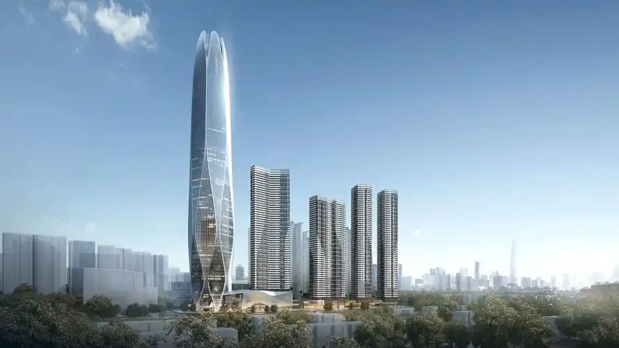 华富村旧住宅改造项目效果图.中建三局华南公司供图