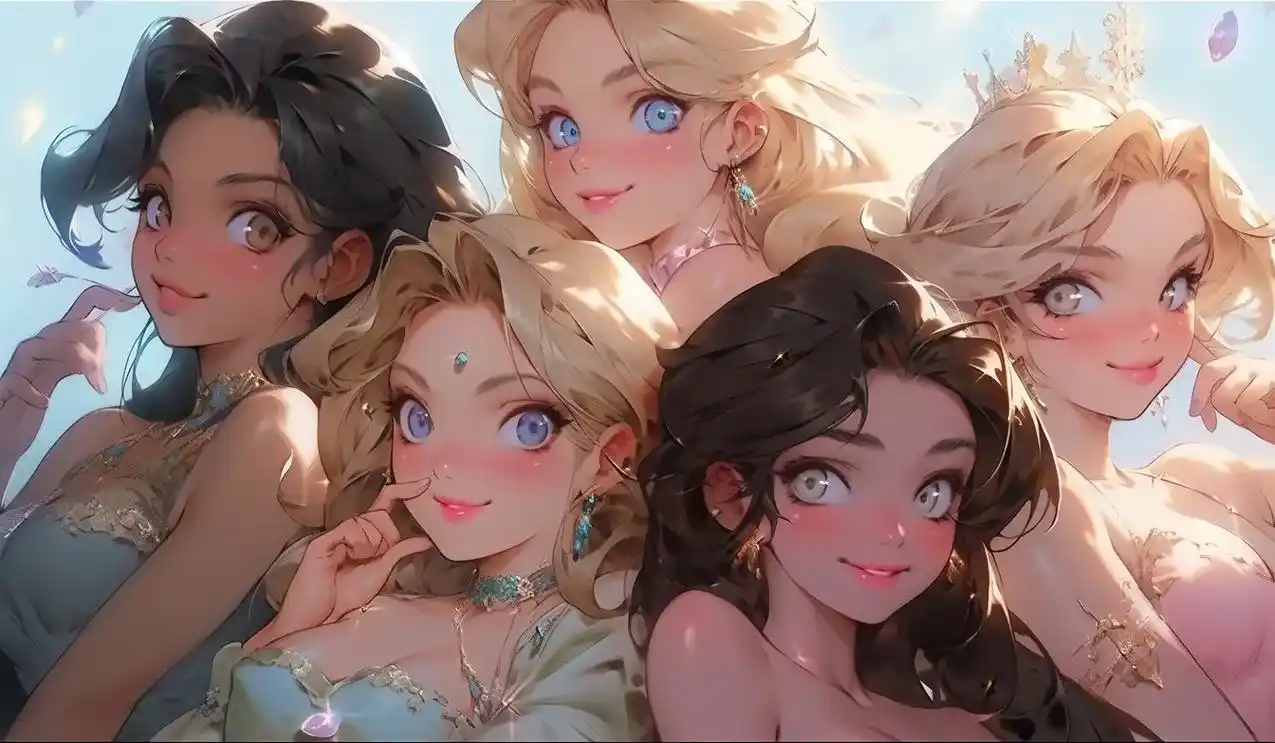 公主们的聚会好嗨皮.#横屏壁纸图片 #ipad壁纸 - 抖音