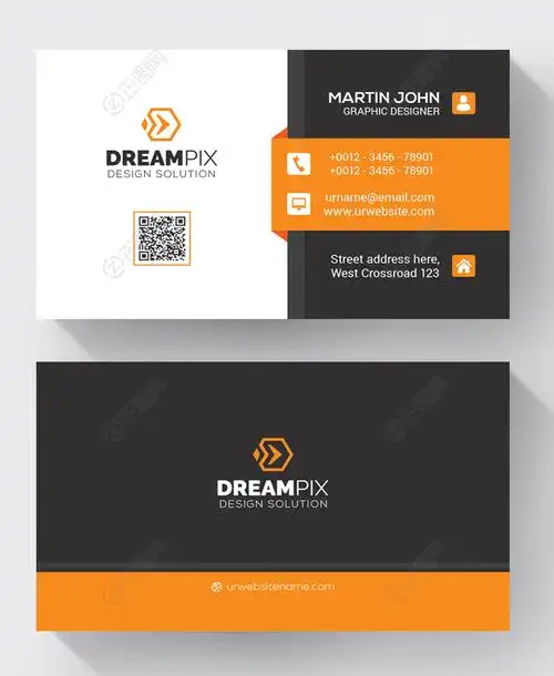 个性企业名片psd模板