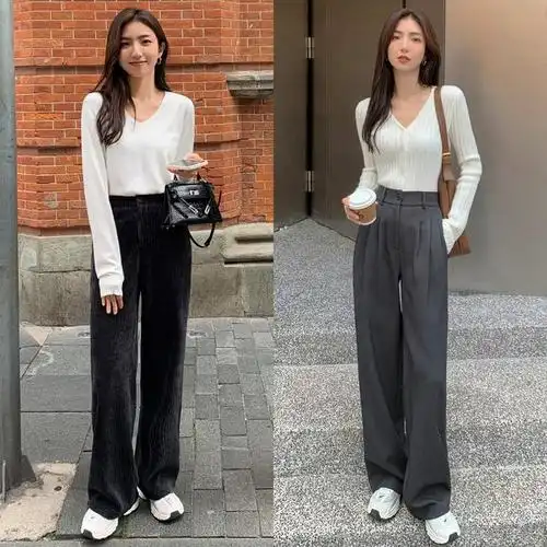 今年流行的阔腿裤搭配什么上衣(穿阔腿裤的时候)