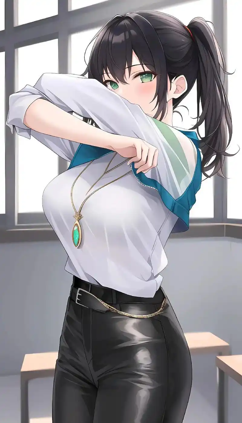 你的二次元老婆拿图看主页哦