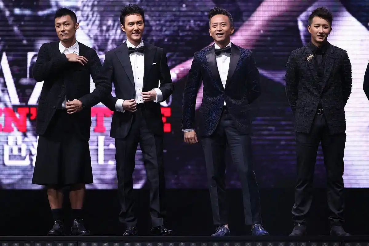 余文乐,冯绍峰,邓超和韩庚同台,为什么年龄最大的冯绍峰,看起来最年轻