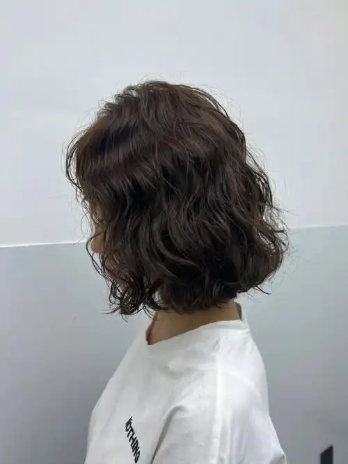 秋冬季中短烫发蛋卷头羊毛卷