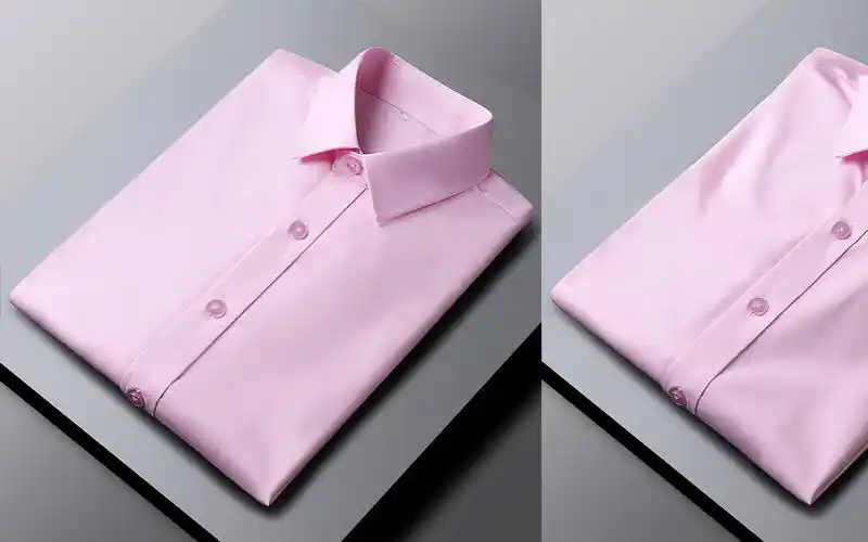 衬衣折叠平铺拍摄ps去皱修型过程服装修图教程教学