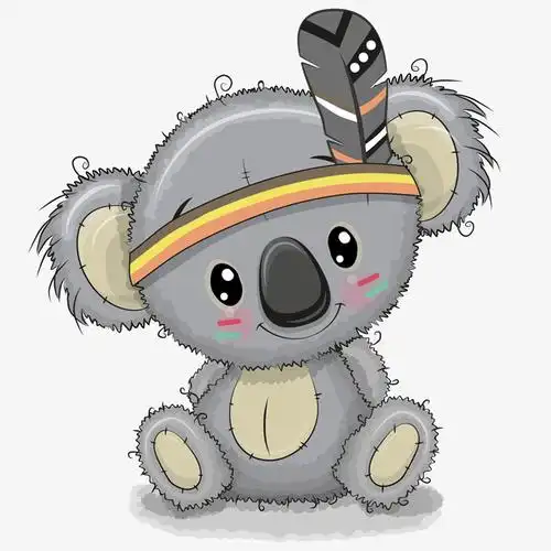 卡通树袋熊矢量图下载