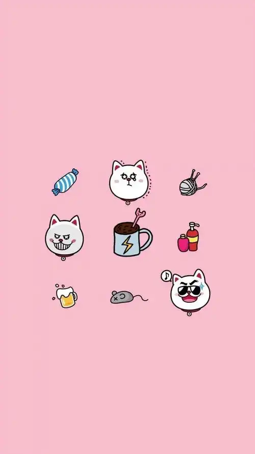 美图 素材 欧美 日韩平铺 插画 个性 背景 原图 无水印 锁屏 壁纸