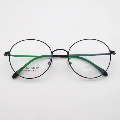 眼镜超轻近视蓝光钛架素颜框架网红大脸圆框眼镜架