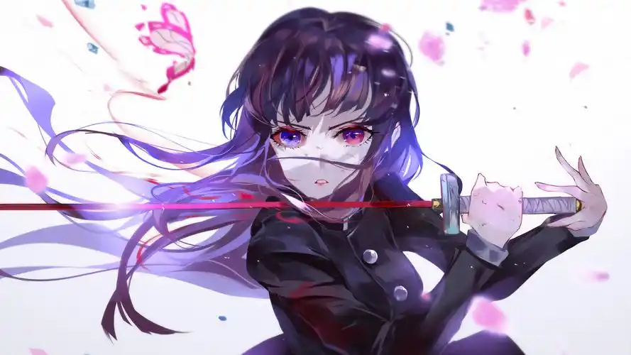 鬼灭之刃 栗花落香奈乎 tsuyuri kanao 4k壁纸