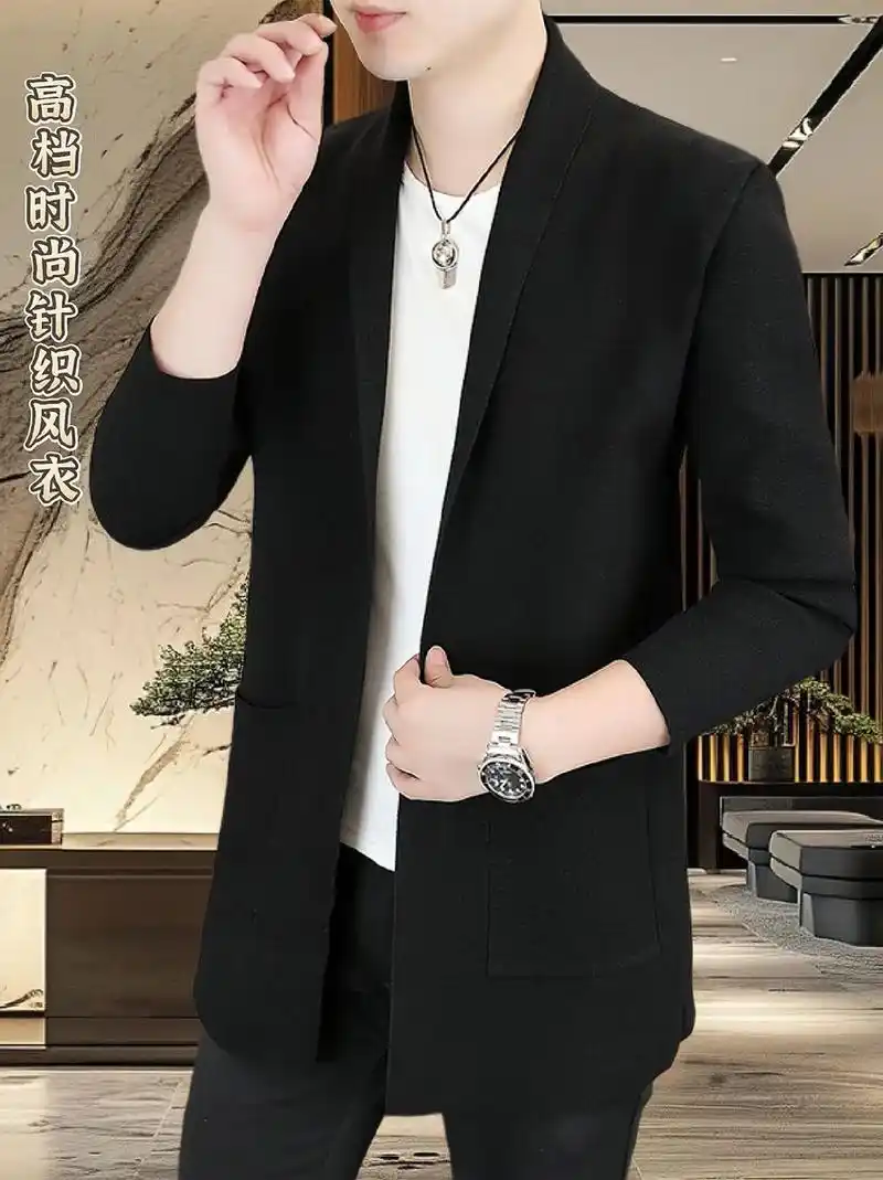 高档开衫男士风衣.