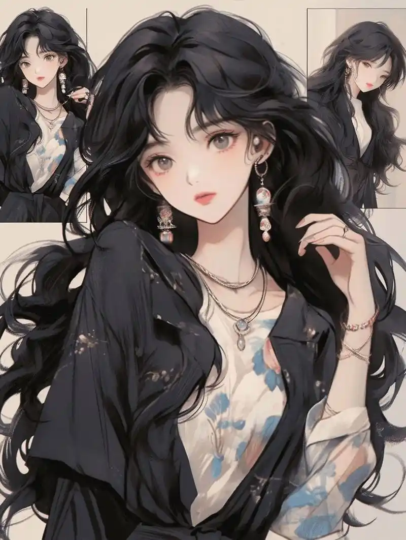 复古港风|旧漫|黑发小姐姐