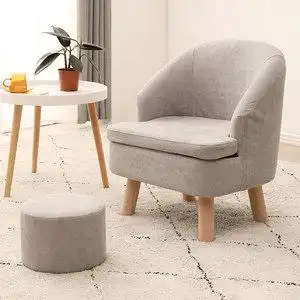 实木小沙发单人图片