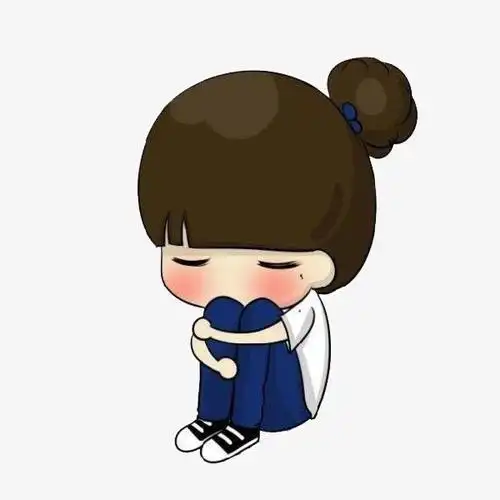 关键词 : 可爱的,小女孩,伤心的,卡通,坐着的,难过的