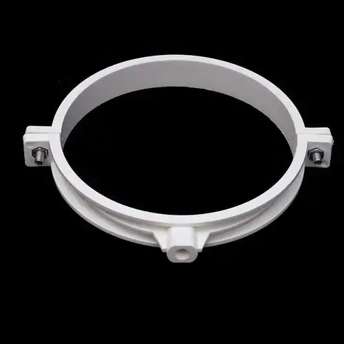 pvc水管带钉墙卡50-160仿联塑单用抱箍 排水给水管塑料抱箍卡箍