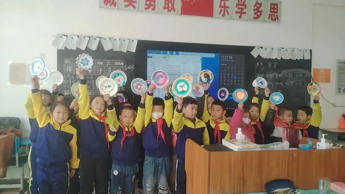 孩子们的纸盘画作品展示,真的好棒呀!919191 - 抖音