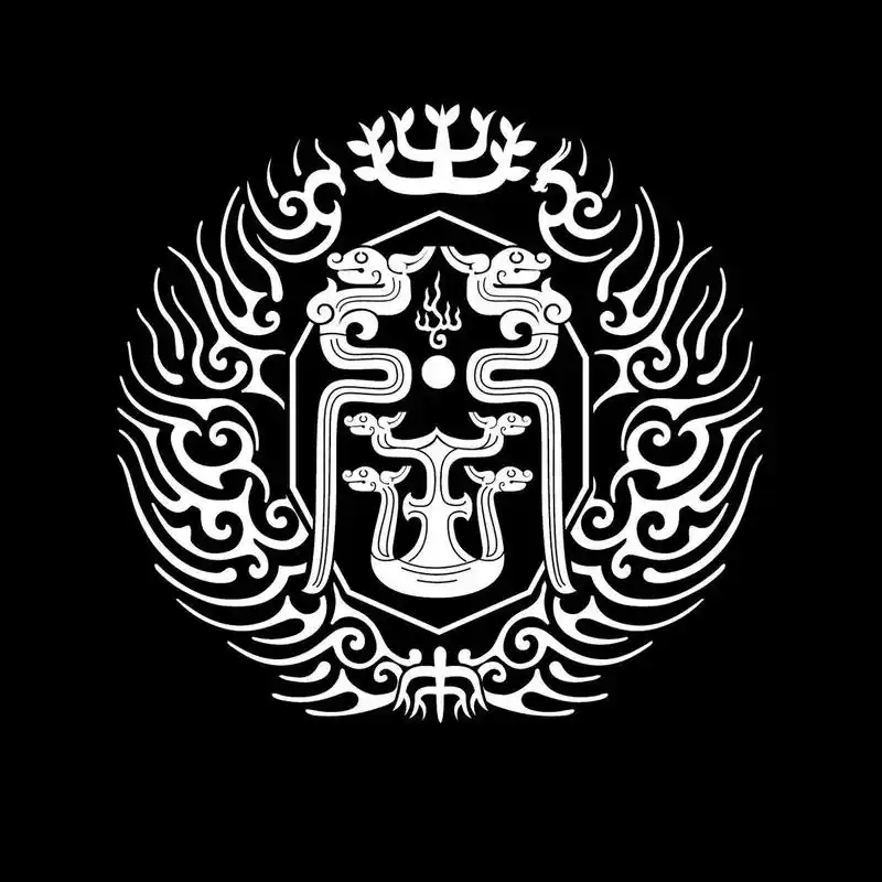 姓氏logo设计-王 王字原形为一双刃巨斧,字形三横与一竖寓意天地人