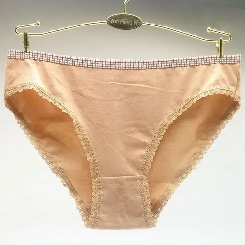 云梦妮厂家直销纯色全棉女士三角裤外贸速卖通亚马逊货源女式内裤