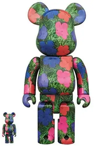 medicom be @ rbrick 安迪·沃霍尔(andy warhol)积木熊,100%和400%