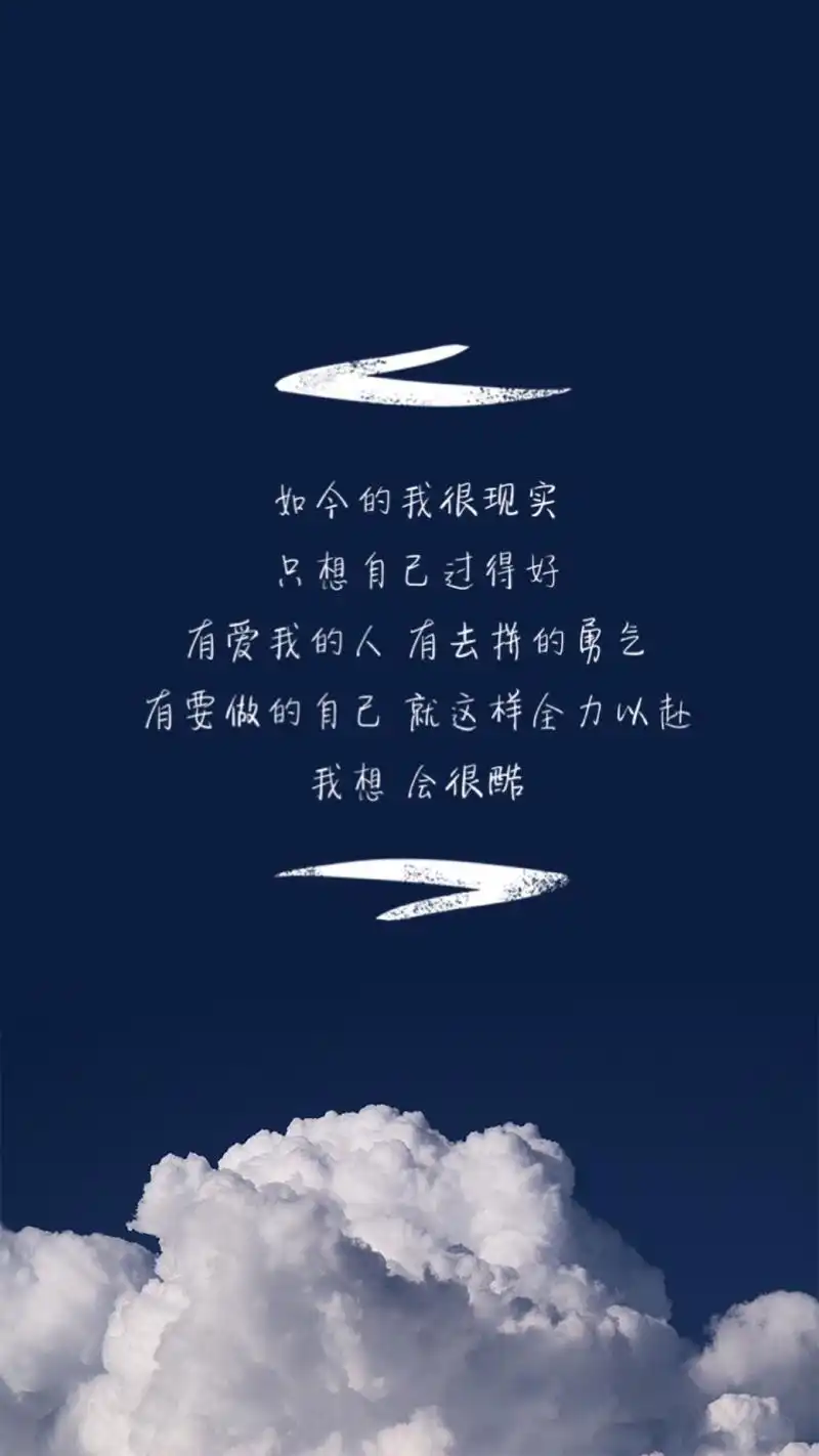 只想自己过得好 有爱我的人 有去拼的勇气 有要做的自己 就这样全力以