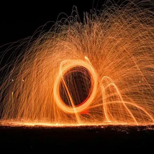 新年创意钢丝棉烟花抖音手摇甩花火铁丝棉打铁花烟火呲花拍摄道具