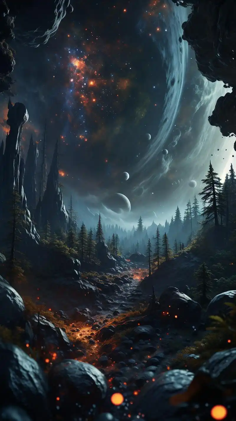 95高冷黑暗森林风手机壁纸,个性霸气十足97