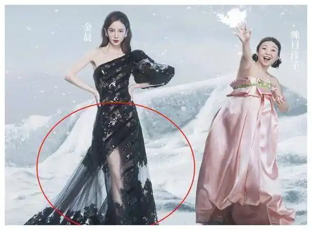 女星雪景大海报:金晨时尚礼服好霸气,却不及杨幂的鞋子抢镜头_活动