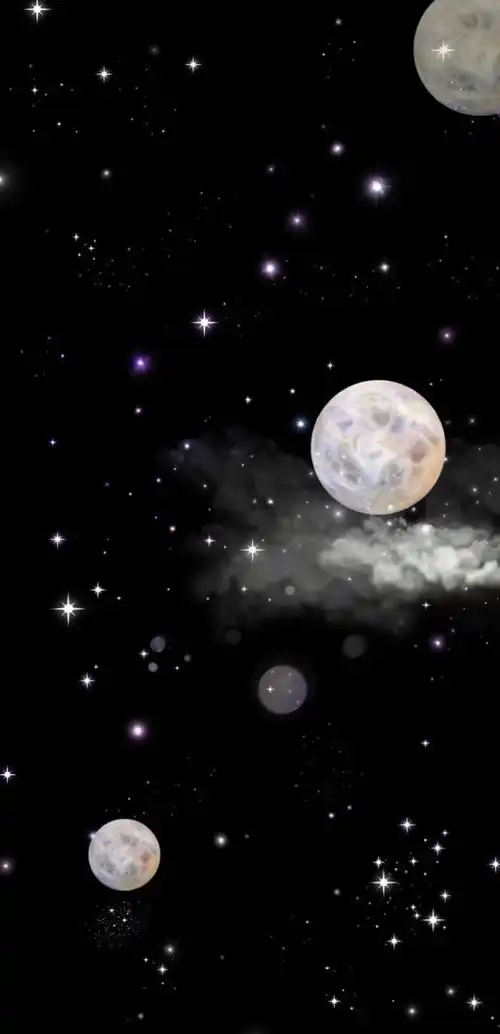 平铺壁纸少女心宇宙