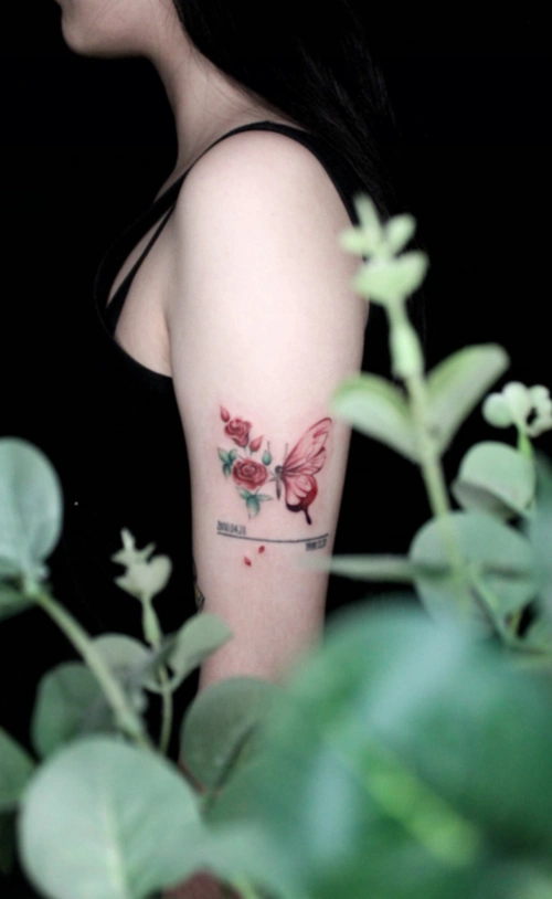 2020最新个性蝴蝶纹身女独特的蝴蝶纹身设计12