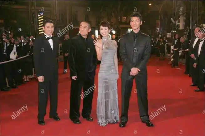 2004年,戛纳电影节,金城武,刘德华,章子怡,张艺谋 - 派谷照片修复翻新