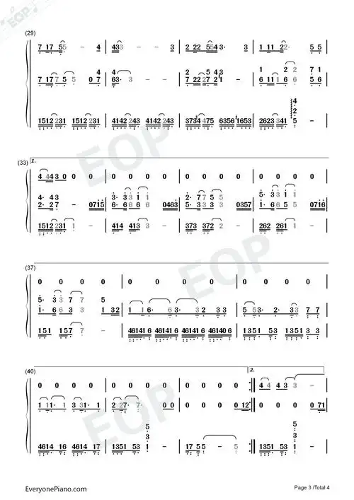 气球-许哲佩双手简谱预览3