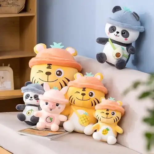 智扣熊猫公仔玩偶毛绒玩具可爱床上抱枕睡觉布娃娃小号新年礼物男女孩