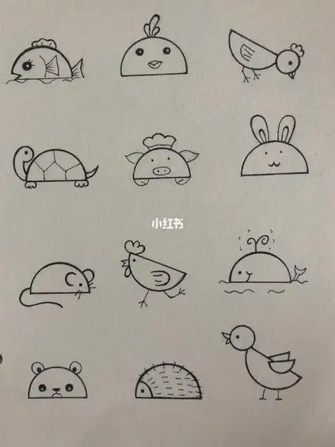 画画简笔画画画简笔画小女孩