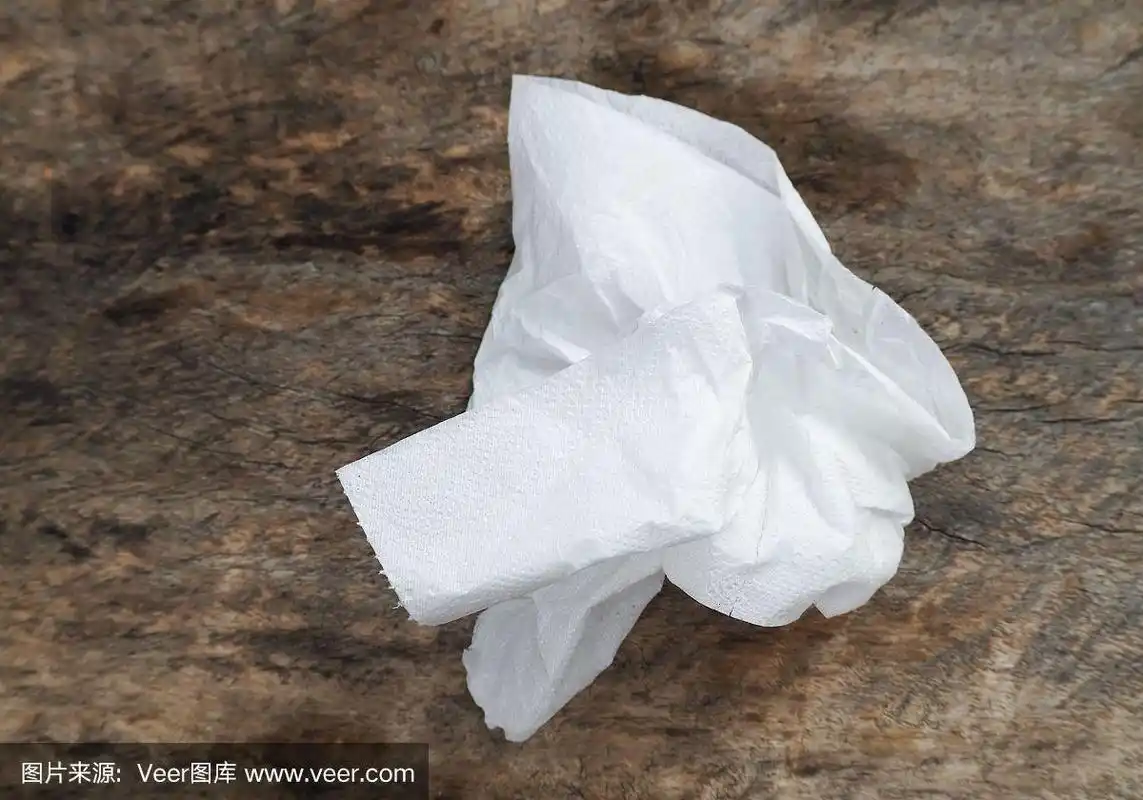 白色,棉纸,皱纹,纸巾,废纸篓