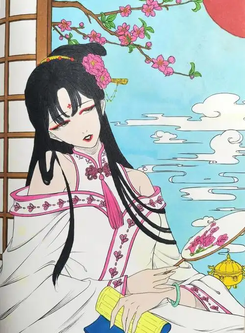 思美人61醉花颜涂色第十副