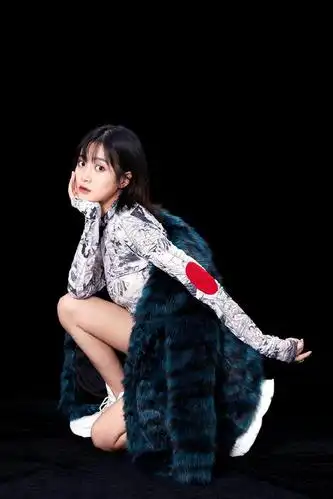 王梓薇衬衫配短裙外加皮草,狂野又时尚,一双竹子腿真无敌