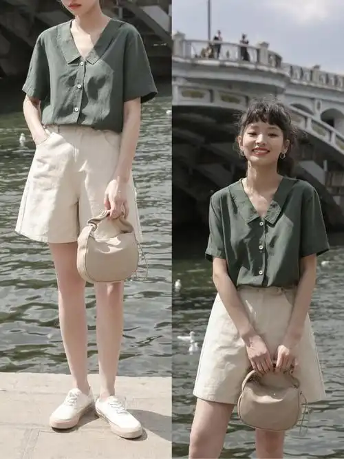 夏季最受欢迎的两种颜色,适合氧气少女风穿搭,气质清新还上镜